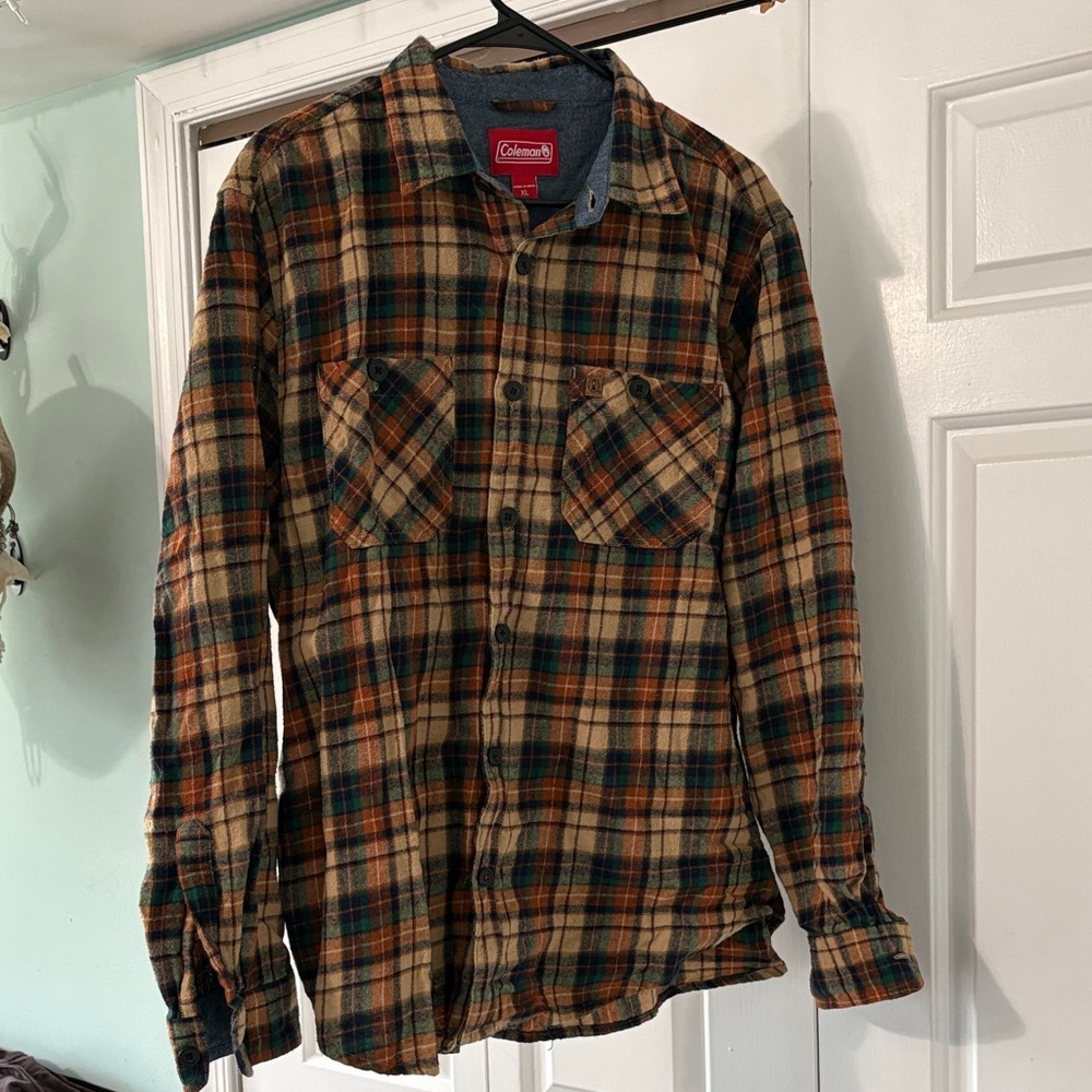 Coleman Multicolor Plaid Flannel Shirt